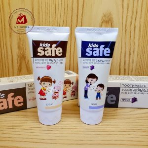 Kem đánh răng trẻ em Lion Kids Safe Hàn Quốc có thể nuốt được 90g